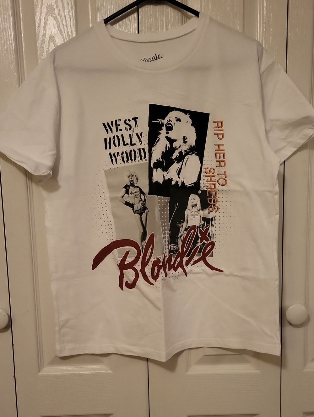 Blondie Graphic Tee - White / Red Accent